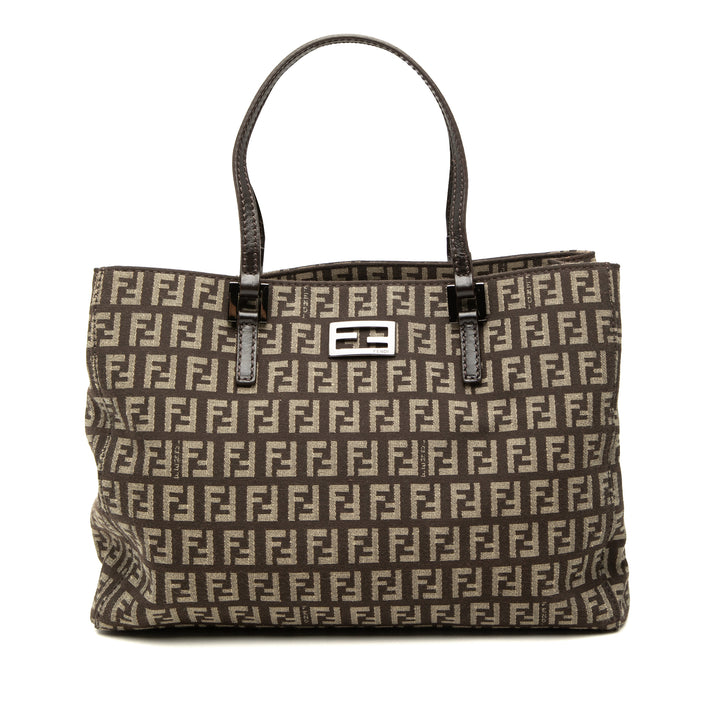 Fendi Small Zucchino Toile Cabas