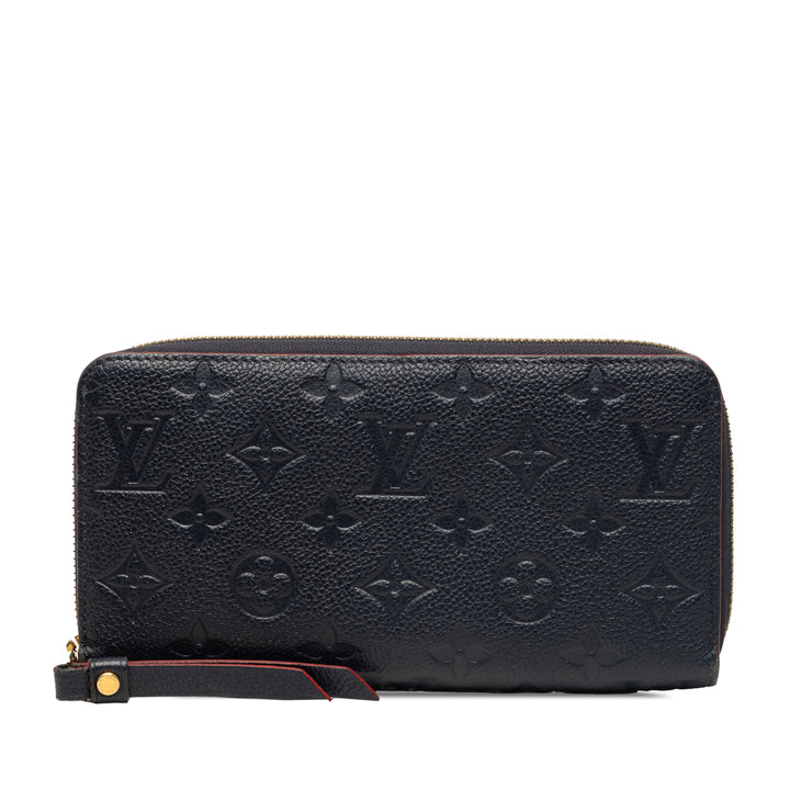Zippy Portefeuille long Monogram Empreinte Bleu