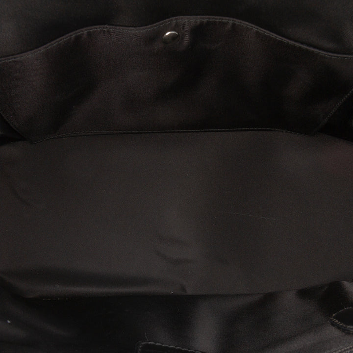 Dior Perforated Cuir and Jean Montaigne Chris 1947 Cadillac Top Handle Bag Noir