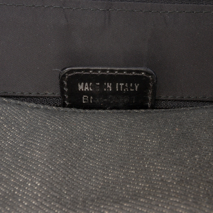 Dior Perforated Cuir and Jean Montaigne Chris 1947 Cadillac Top Handle Bag Noir