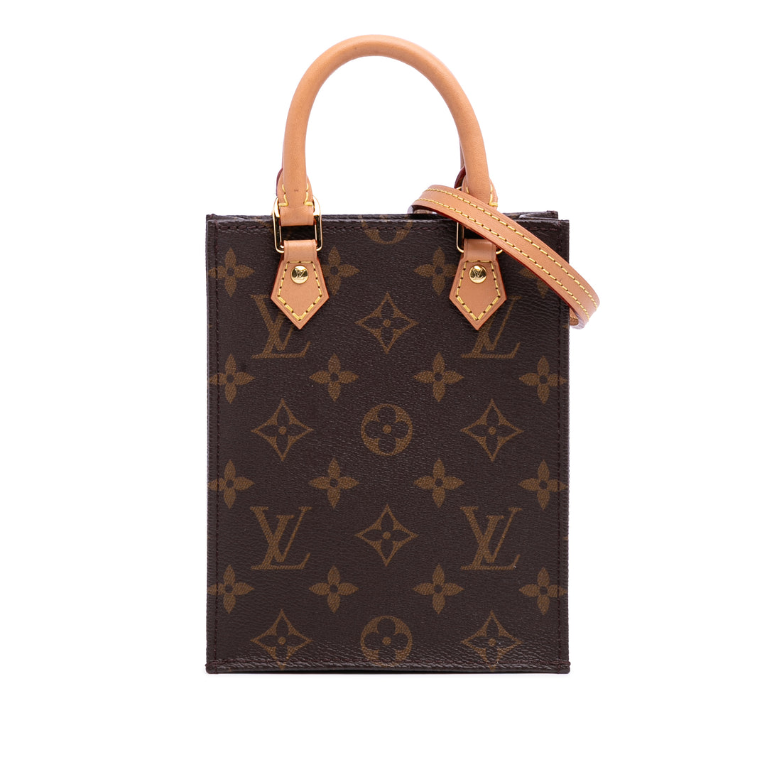 Louis Vuitton Monogram Petit Sac Plat Marron – GABY PARIS Authentique
