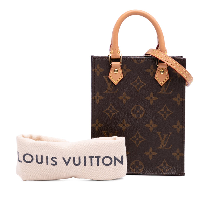 Louis Vuitton Monogram Petit Sac Plat Marron – GABY PARIS Authentique