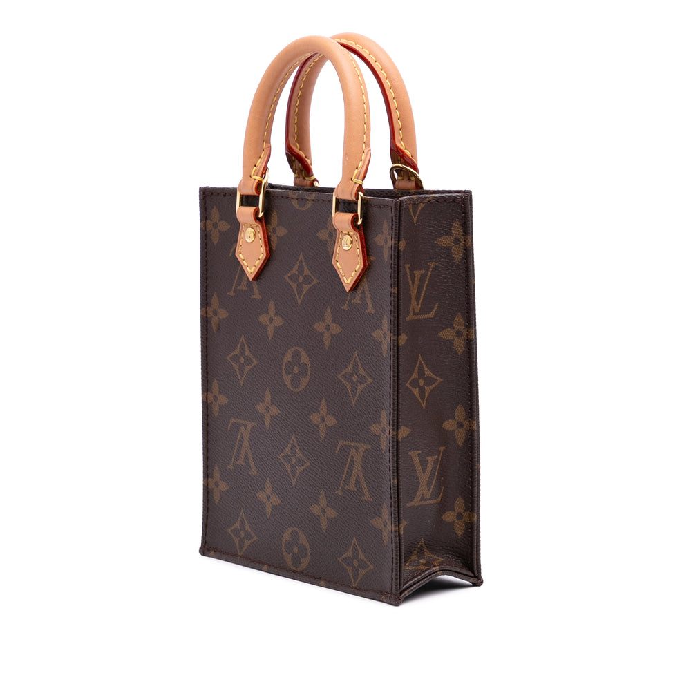 Louis Vuitton Monogram Petit Sac Plat Marron – GABY PARIS Authentique