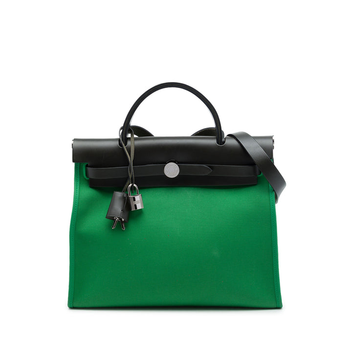 Hermès Sac à main Herbag Zippé 31 Noir – vue principale – GABY PARIS
