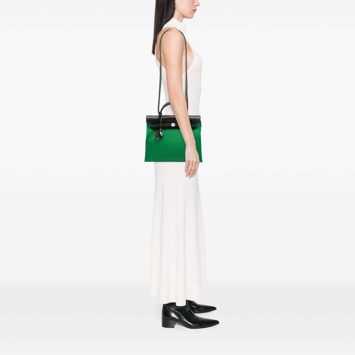 Hermès Sac à main Herbag Zippé 31 Noir – vue 6 – GABY PARIS