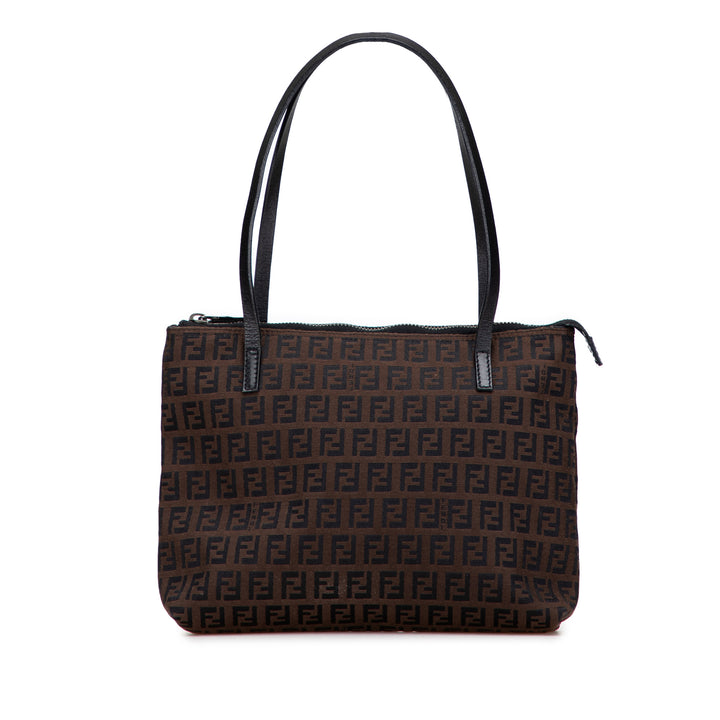 Fendi Cabas Zucchino Marron – vue principale – GABY PARIS