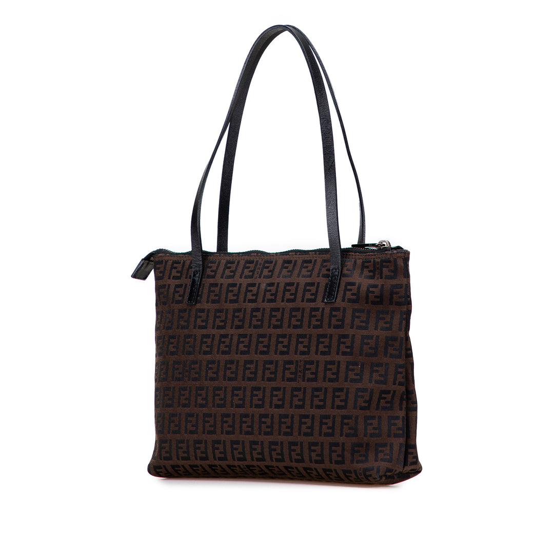 Fendi Cabas Zucchino Marron – vue 2 – GABY PARIS