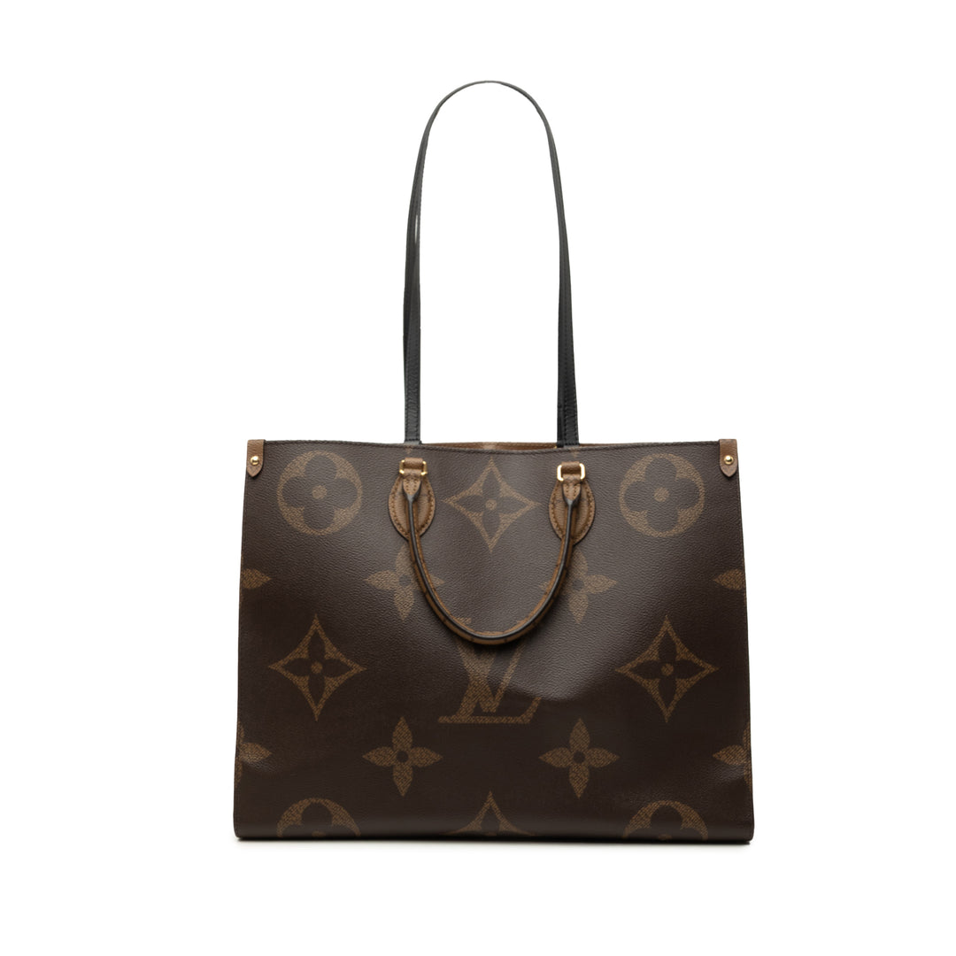 Louis Vuitton Giant OnTheGo GM Monogram Reverse Marron – vue principale – GABY PARIS