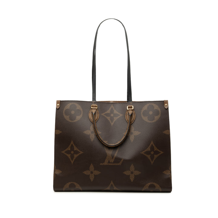 Louis Vuitton Giant OnTheGo GM Monogram Reverse Marron – vue principale – GABY PARIS