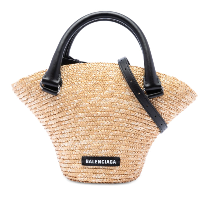 Beach Basket Cabas Mini Beige