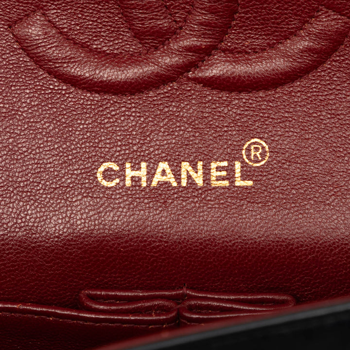 Chanel Medium Classic Chevron Cuir d’agneau Double rabat