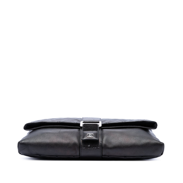 Chanel Matelassé Cuir d’agneau Grip Pochette