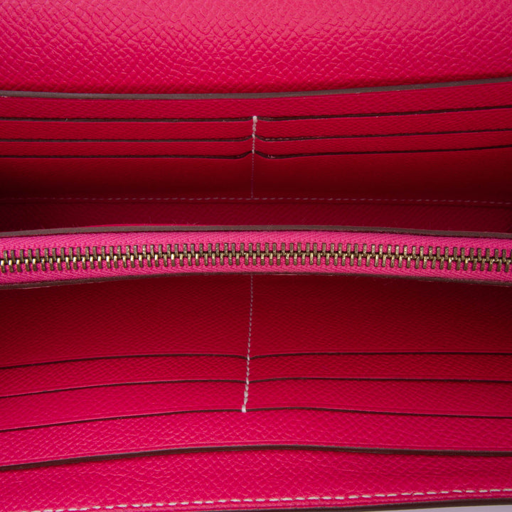 Epsom Kelly Longue Wallet Pink - Gaby Paris
