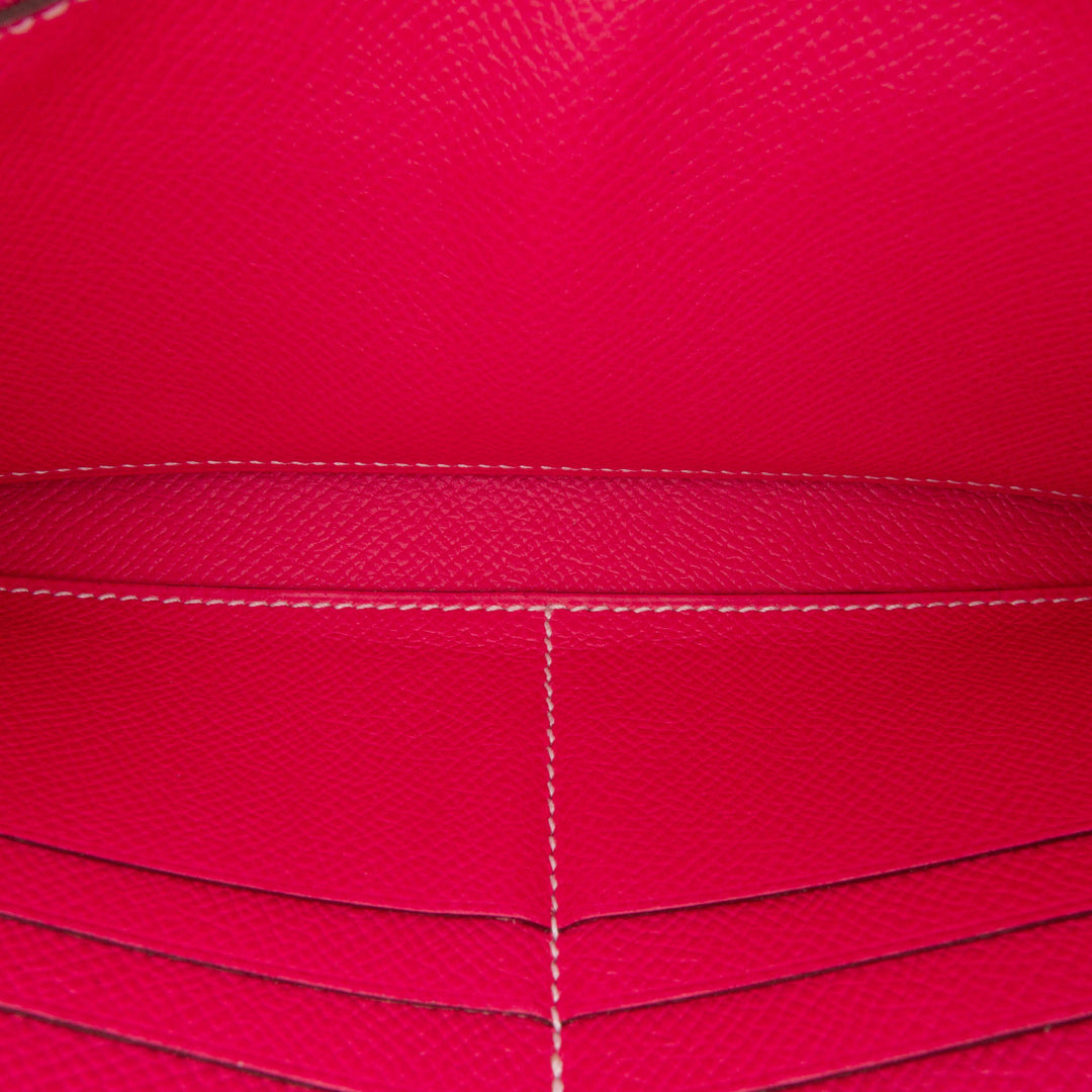 Epsom Kelly Longue Wallet Pink - Gaby Paris