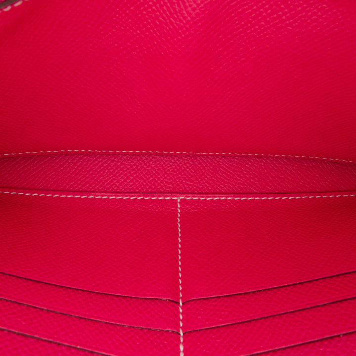 Epsom Kelly Longue Wallet Pink - Gaby Paris