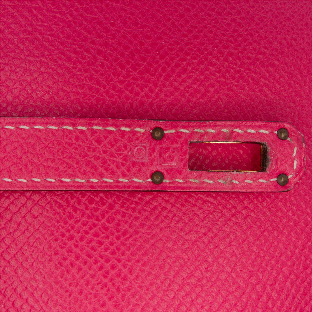 Epsom Kelly Longue Wallet Pink - Gaby Paris