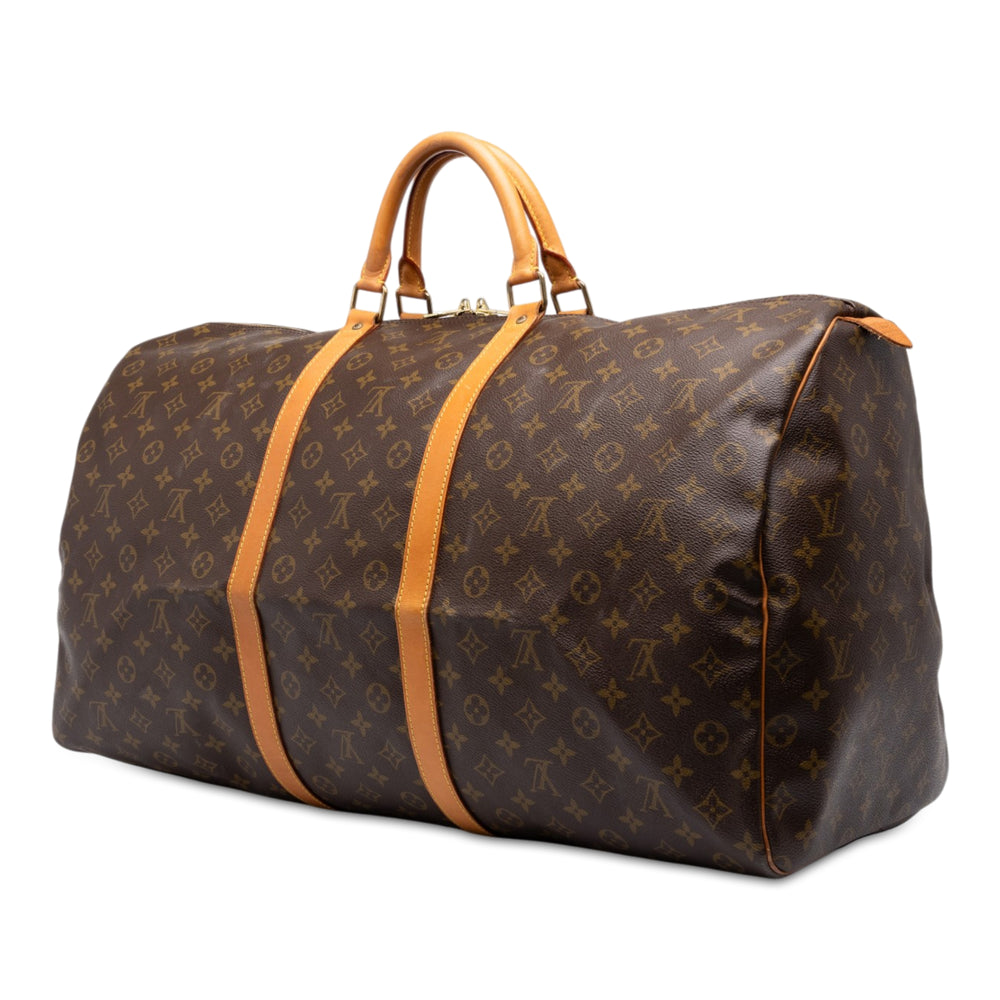 Louis Vuitton Sac de voyage Keepall 60 Monogram Marron – vue 2 – GABY PARIS