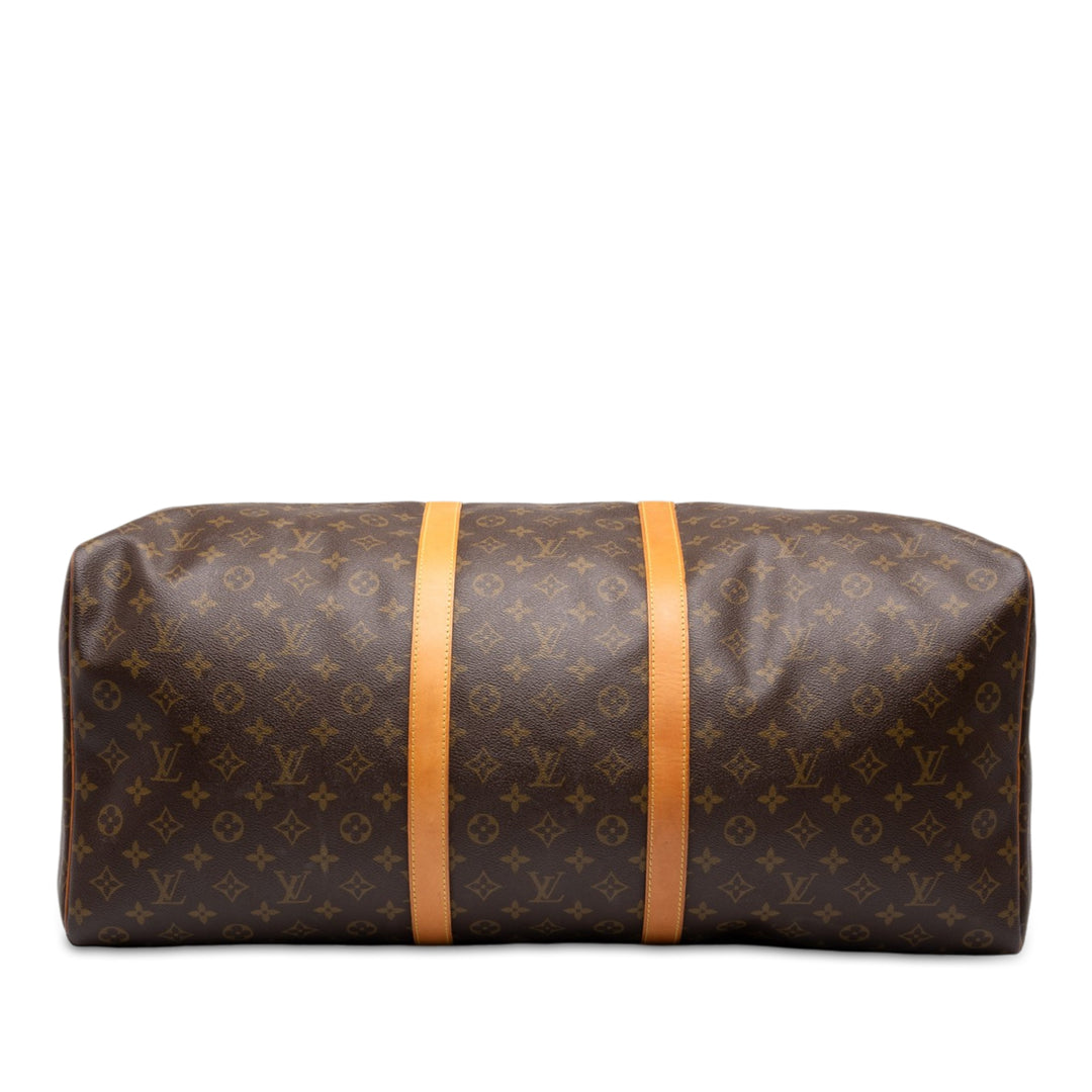 Louis Vuitton Sac de voyage Keepall 60 Monogram Marron – vue 3 – GABY PARIS