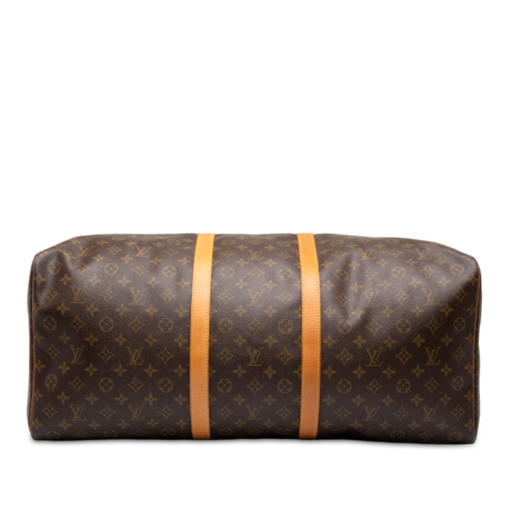 Louis Vuitton Sac de voyage Keepall 60 Monogram Marron – vue 3 – GABY PARIS