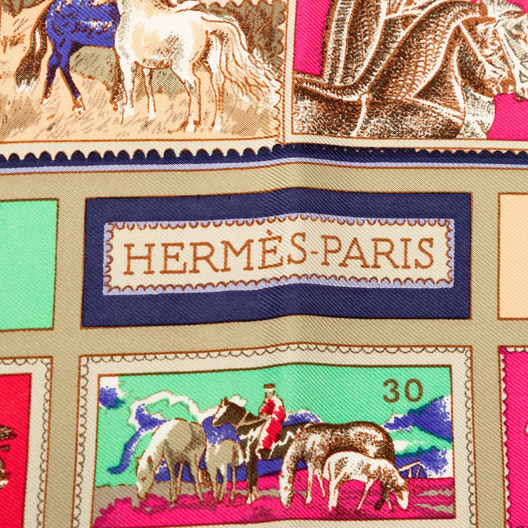 Correspondance Foulard 90 Marron