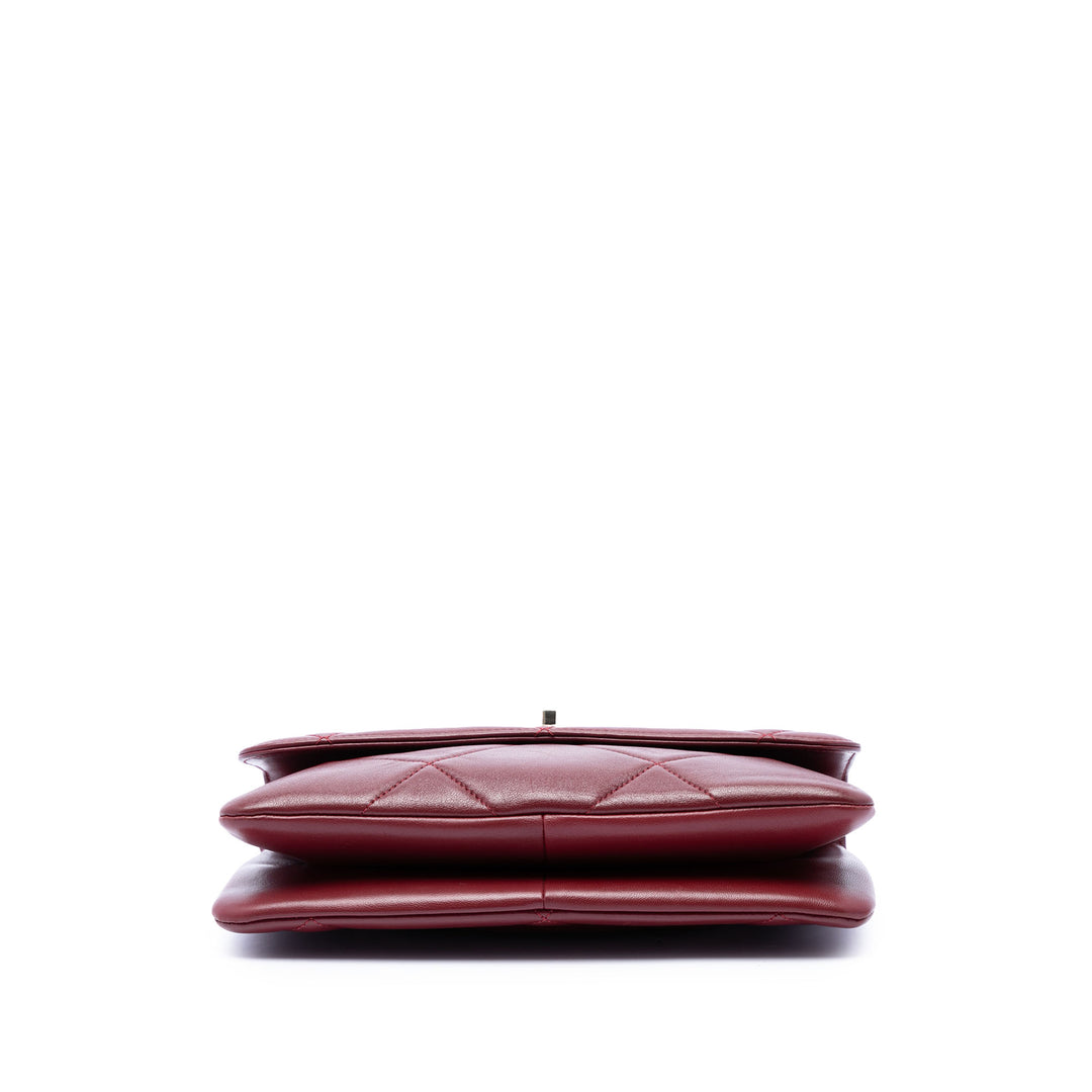 Matelassé Trendy CC à rabat Cuir d'agneau Rouge