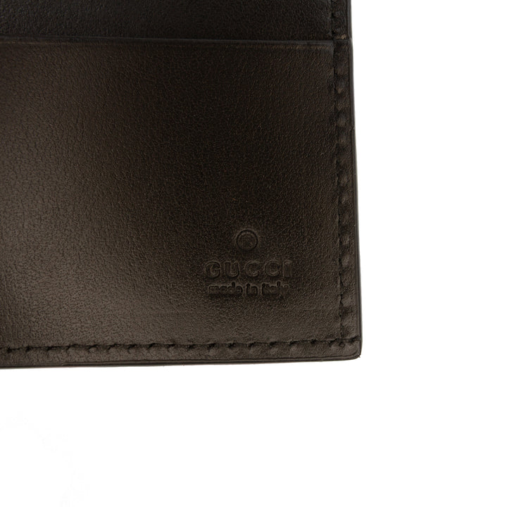 Guccissima Deux volets Portefeuille Noir