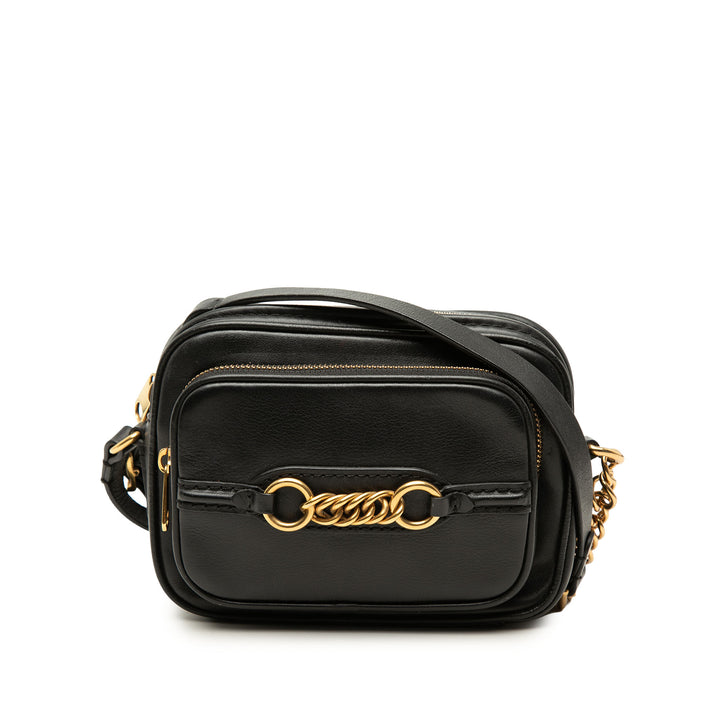 Burberry Sac caméra Link Cuir de veau Noir – vue principale – GABY PARIS