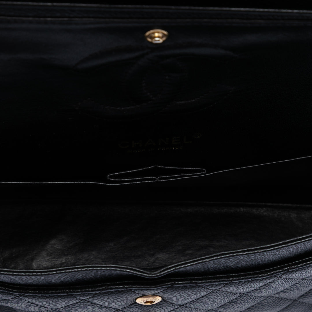 Chanel Medium Classic Caviar Double rabat