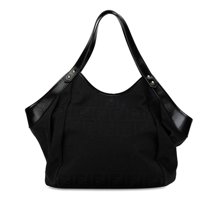 Large Zucca Canvas Chef Tote Black - Gaby Paris