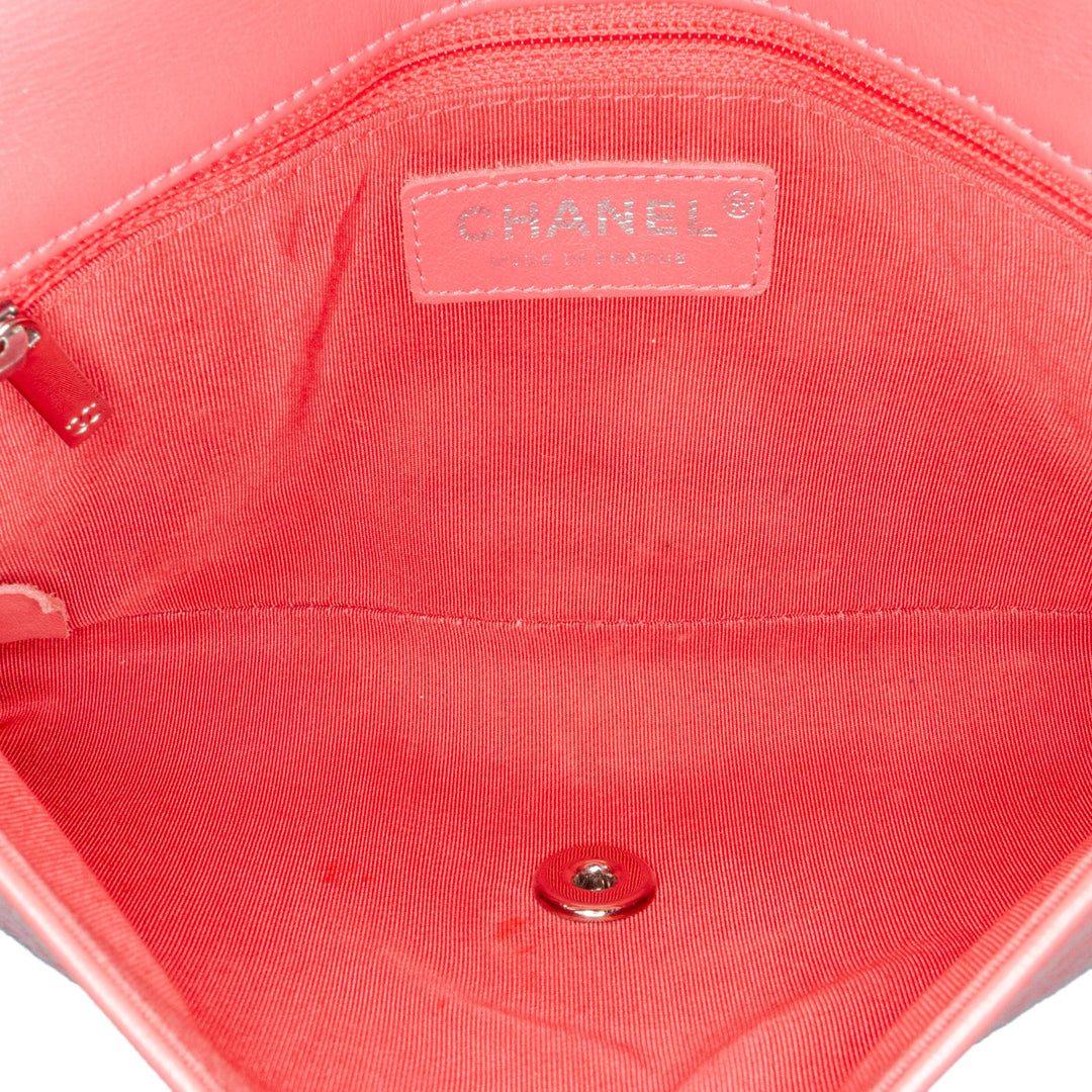 Chanel Crumpled Cuir de veau Bi Quilted Vintage Rabat intégral Rose – GABY PARIS Authentique