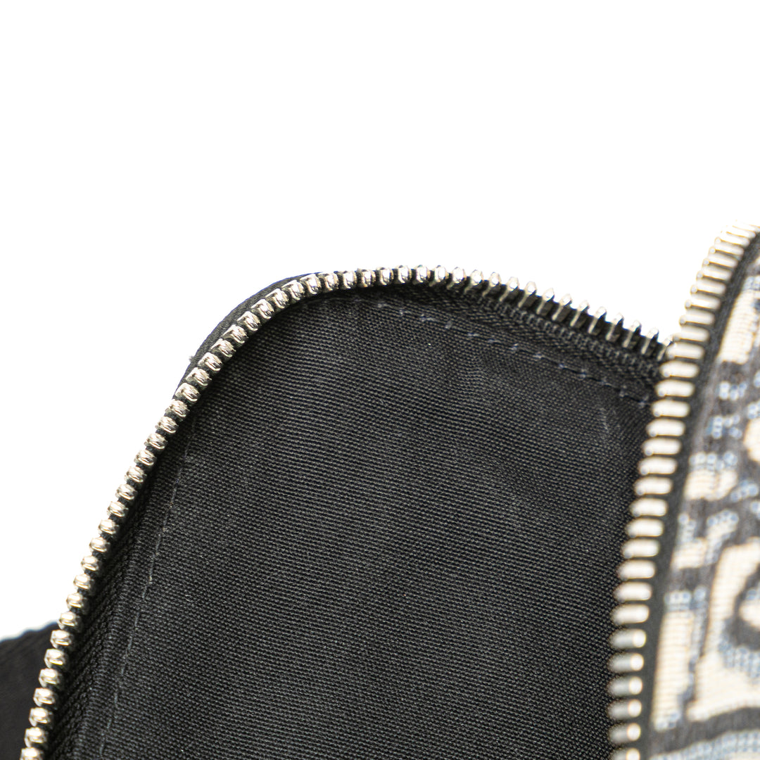 Oblique Canvas Safari Crossbody Blue - Gaby Paris