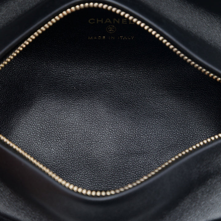 Chanel CC Matelassé Velours Cristal Wristlet Pochette