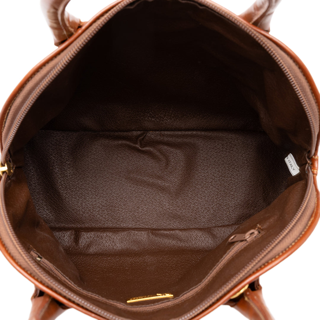 Burberry Sac à main Haymarket Check dôme Toile enduite Beige – vue 4 – GABY PARIS