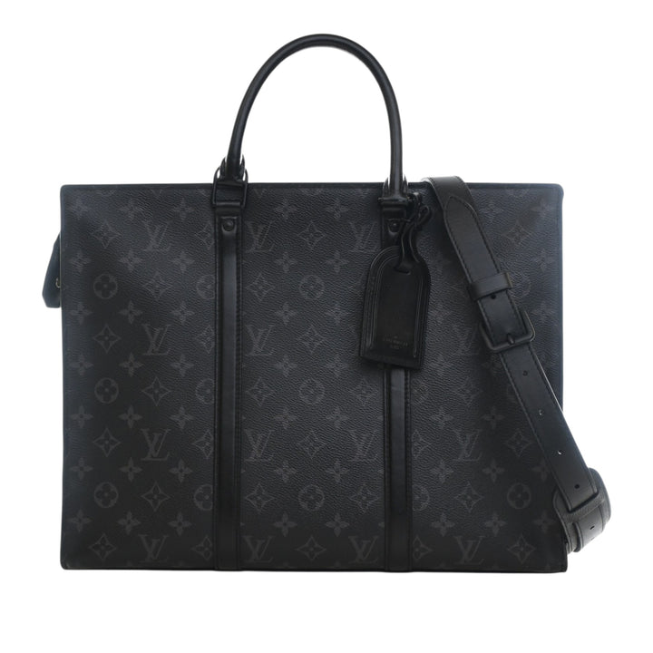 Louis Vuitton Sac Plat Horizontal Zipper Toile Monogram Eclipse