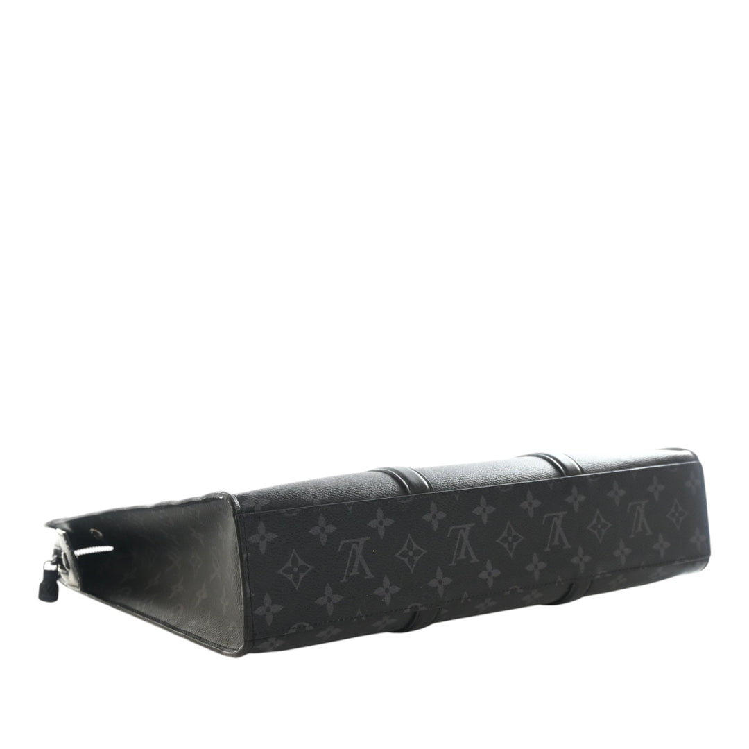 Louis Vuitton Sac Plat Horizontal Zipper Toile Monogram Eclipse