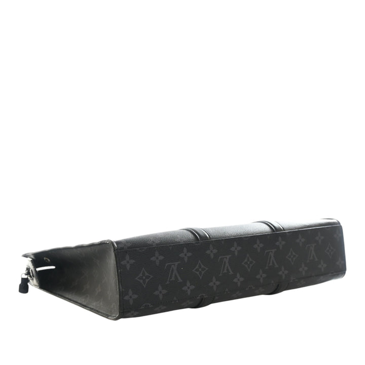 Louis Vuitton Sac Plat Horizontal Zipper Toile Monogram Eclipse