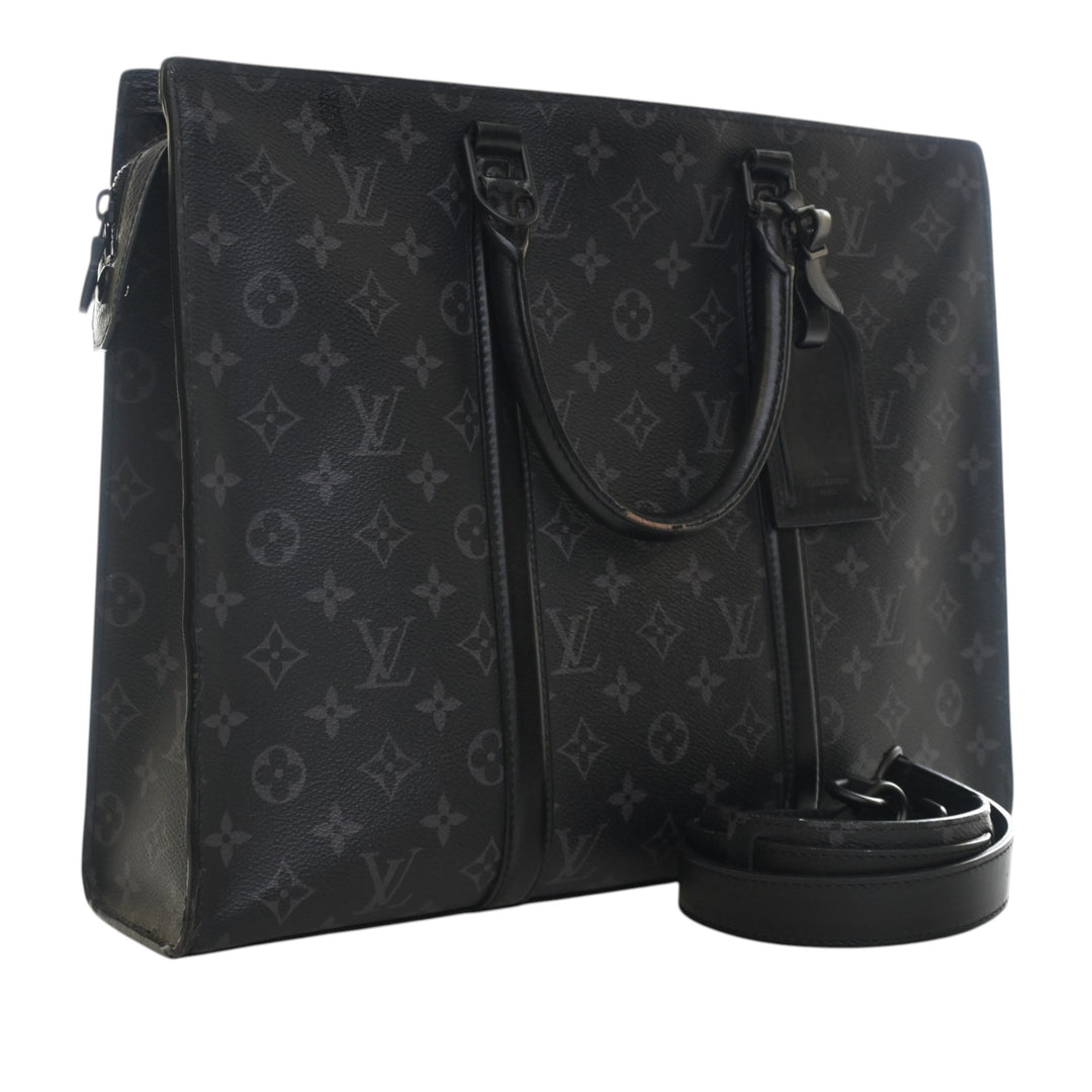 Louis Vuitton Sac Plat Horizontal Zipper Toile Monogram Eclipse