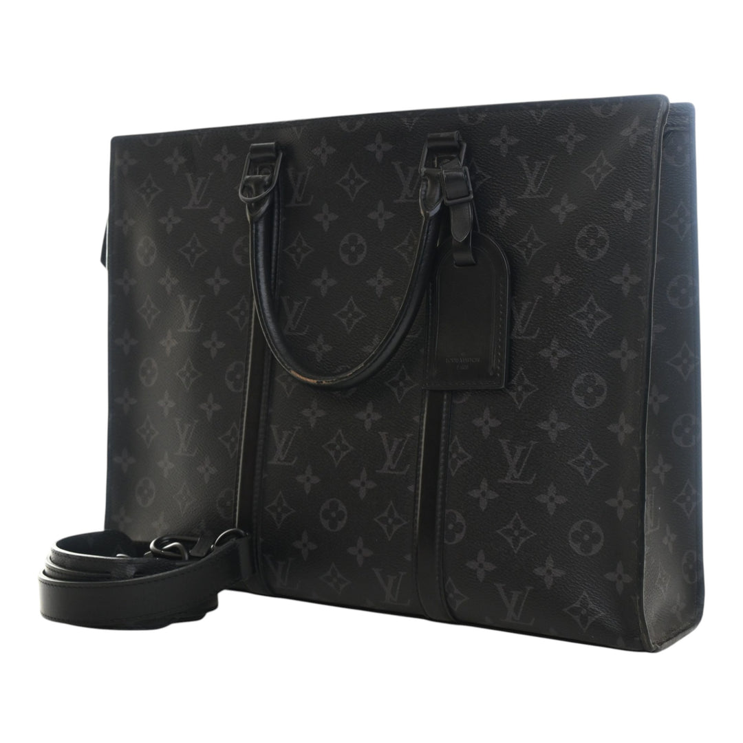 Louis Vuitton Sac Plat Horizontal Zipper Toile Monogram Eclipse