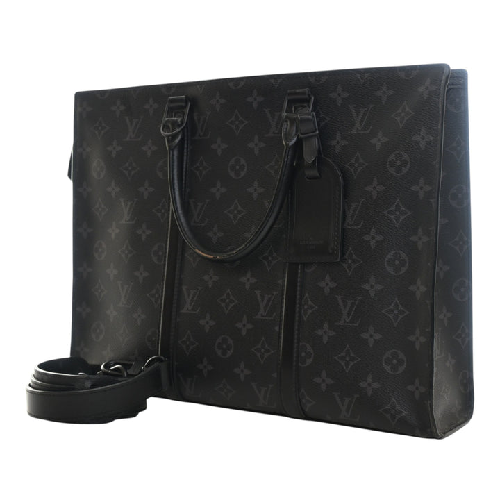 Louis Vuitton Sac Plat Horizontal Zipper Toile Monogram Eclipse