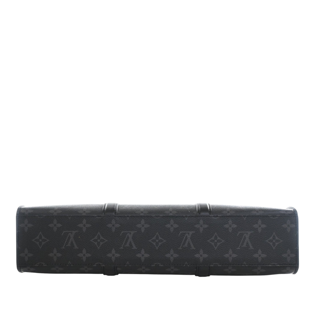 Louis Vuitton Sac Plat Horizontal Zipper Toile Monogram Eclipse