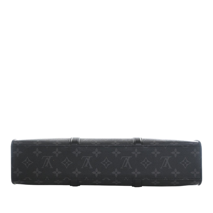 Louis Vuitton Sac Plat Horizontal Zipper Toile Monogram Eclipse