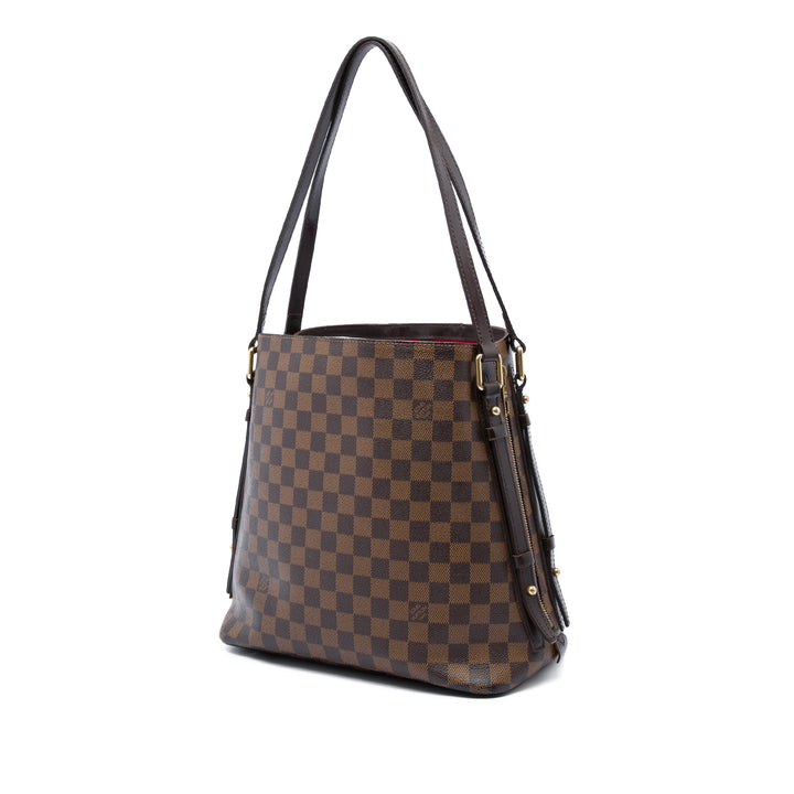 Louis Vuitton Cabas Rivington Damier Ébène Marron – vue 2 – GABY PARIS