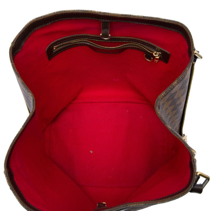 Louis Vuitton Cabas Rivington Damier Ébène Marron – vue 4 – GABY PARIS