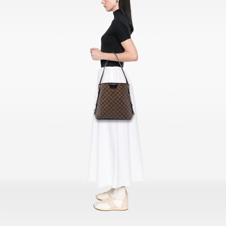 Louis Vuitton Cabas Rivington Damier Ébène Marron – vue 5 – GABY PARIS