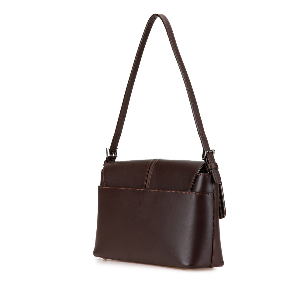 Burberry Leather Shoulder Bag Brown - GABY PARIS