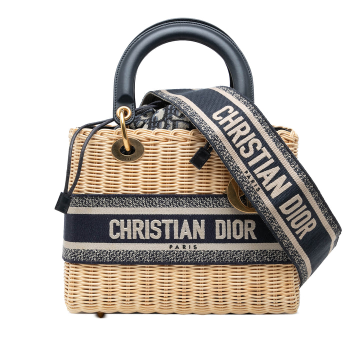 Lady Dior Moyen Osier Marron