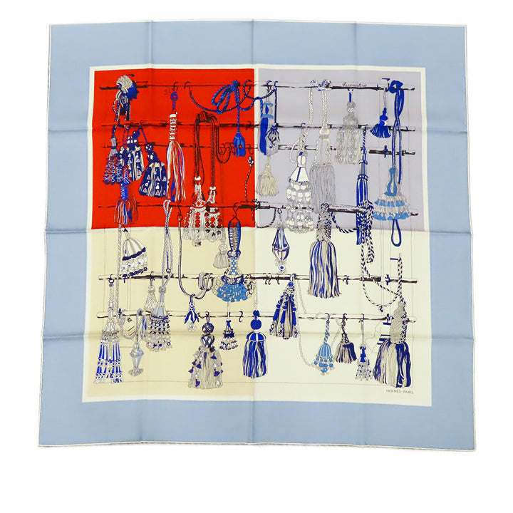 Passementerie Quadri Foulard 90 Bleu