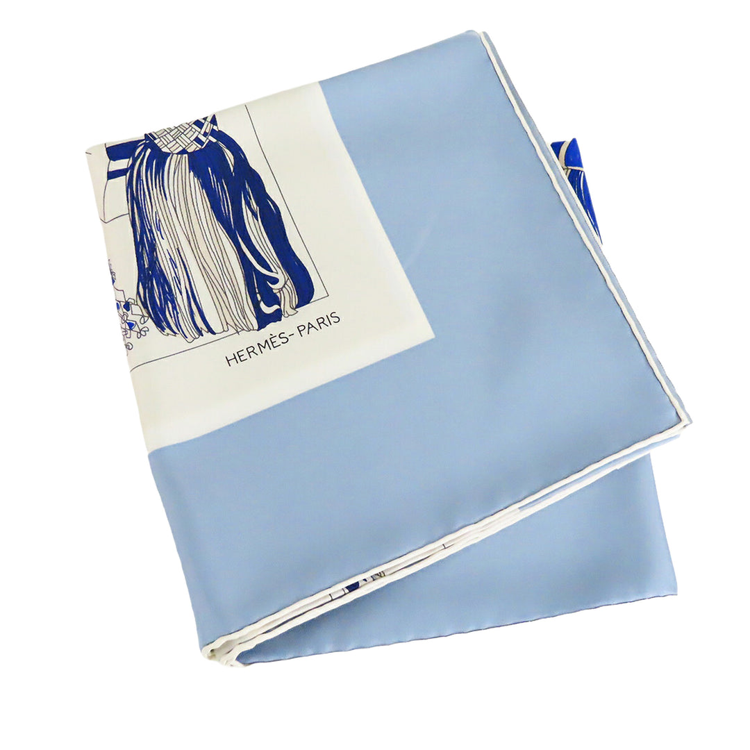 Passementerie Quadri Foulard 90 Bleu