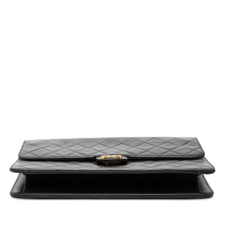 Chanel Medium CC Matelassé Cuir d’agneau Simple rabat