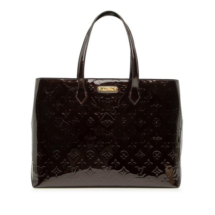 Wilshire MM Cuir verni Monogram Violet